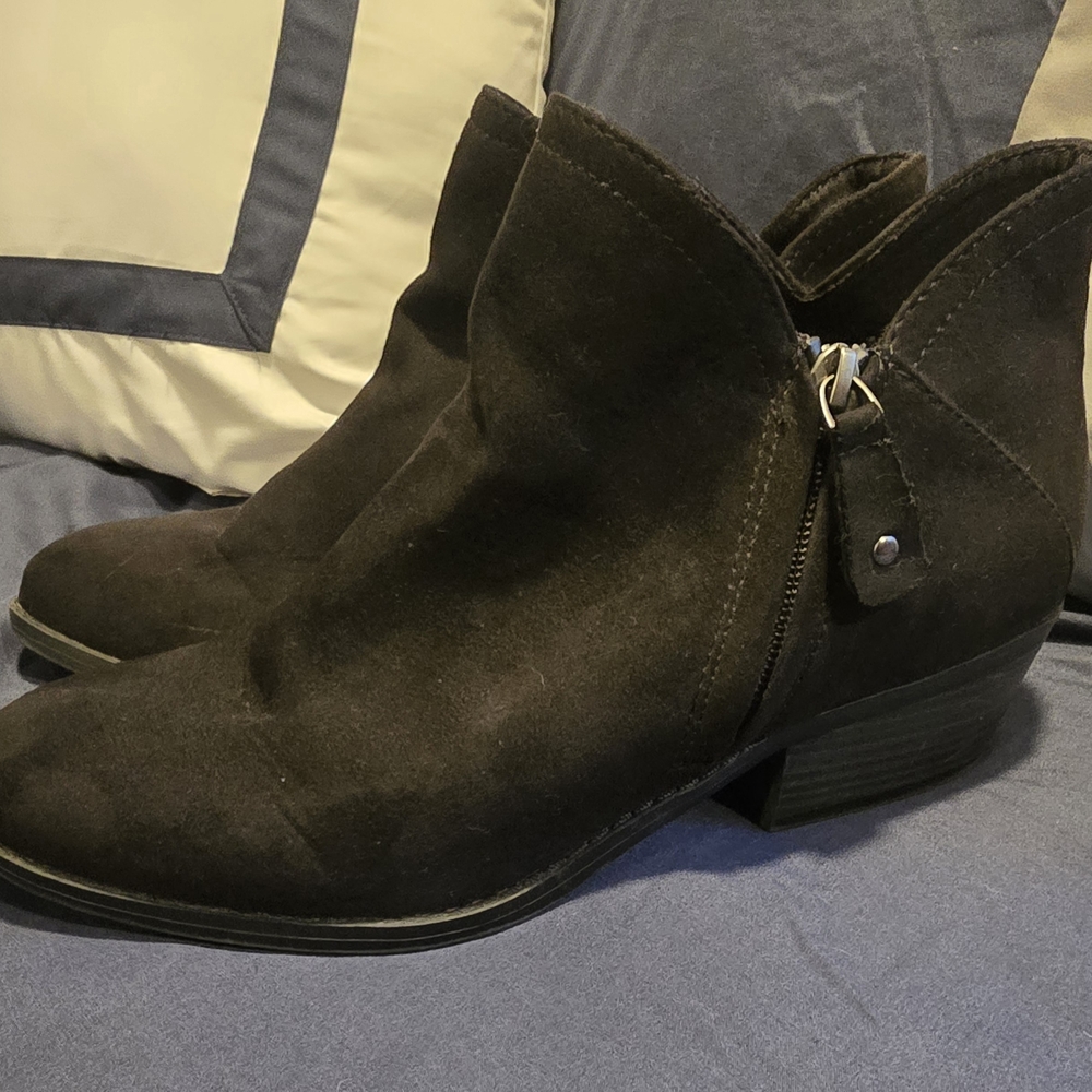 Black Suede Ankle Boots